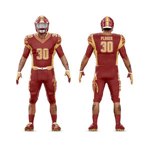 Uniforme de football américain sur mesure, respirant, 100 % polyester, abordable, conception personnalisée, uniforme de football américain - Product Image 1