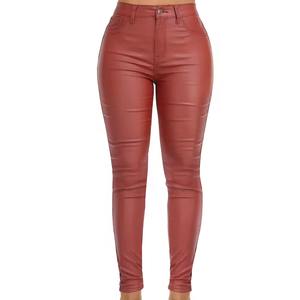 Nouveau style de pantalon pour femmes pantalon habillé de haute qualité en cuir tendance nouveau design respirant vente en gros vêtements d'extérieur pantalon habillé pour femmes - Product Image 1