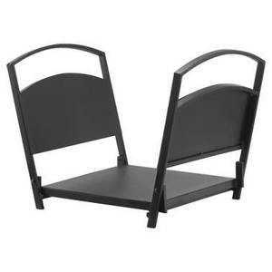 Soporte de troncos de metal Duradero y resistente a la oxidación Perfecto para almacenamiento de leña Uso en interiores y exteriores Diseño moderno - Product Image 5