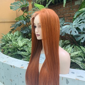 Vietnamese 100% Virgin <b>Silky</b> Straight Non-Remy Human Hair Wig No Tangle No Shedding Machine Double Weft Extensions All Colors - Product Image 1