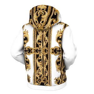 เสื้อฮู้ดพิมพ์ลายสำหรับผู้ชายเสื้อสวมหัวมีซิปแบบลำลอง - Product Image 5