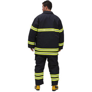 Traje de Bombero Reflectante de Aramida, Uniforme de Cuerpo Completo, Ropa de Trabajo, Ropa de Seguridad para Entrenamiento de Rescate contra Incendios, Equipo de Rescate de Emergencia - Product Image 3