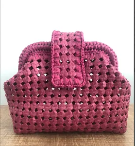 กระเป๋าถือทอหวาย Raffia, กระเป๋า Raffia, กระเป๋าถือถัก Raffia กระเป๋าสานมือถุงฟาง - Product Image 1