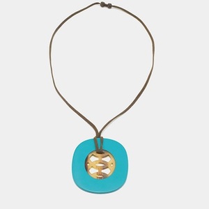 Pendentif en corne avec laque de haute qualité élégant corne de buffle résine bois métal os fait à la main collier boucle d'oreille - Product Image 6