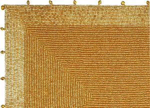 Christmas Decorative and Leaves Design Beaded <b>Runner</b> Placemat <b>Dining</b> <b>Table</b> Fancy Mat Handmade Decorative <b>Runners</b> for Wedding - Product Image 3