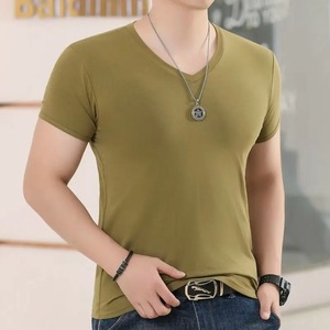 Camiseta personalizada de manga larga de doble capa para hombre, Camiseta corta cuadrada bordada desgastada con lavado ácido de algodón para hombre - Product Image 3