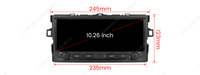 Autoradio Android MEKEDE 10,26 pouces avec GPS, FM, WiFi, BT pour Toyota Auris E150 Corolla 2006-2012, prend en charge la caméra de recul DVR