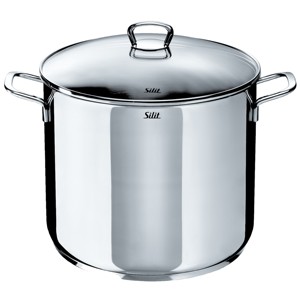 Silit 28cm Modern Metal Stock <b>Pot</b> with Double Handle <b>for</b> Large Gatherings & <b>Induction</b> Cooker - Product Image 1