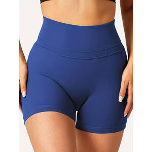 Women's High Waist Gym <b>Yoga</b> Biker <b>Shorts</b> Wholesale Workout Scrunch Activewear Knitted Weave - Product Image 1