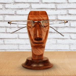 Support de présentation artistique en forme de visage pour lunettes, idéal pour vitrine - Product Image 1