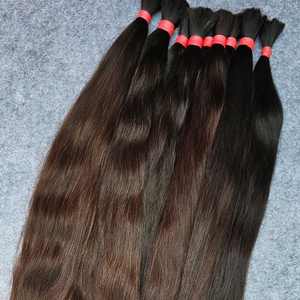 Virgin Indian Hair Vendor | Cuticle Aligned Raw Bundles | Wholesale <b>Braiding</b> Hair - Product Image 2