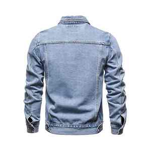 100% Cotton Denim <b>Jackets</b> <b>Men</b> Casual Solid Color Pocket <b>Thin</b> <b>Jacket</b> for <b>Men</b> Style Spring High Quality <b>Men</b> Clothing - Product Image 3