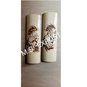 Patrón de hueso de camello Cuchillo pulido Escala de mango Artesanía natural hecha a mano para decoración del hogar y artesanías de estilo amor - Product Image 1