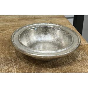 Plato Redondo Plateado Decorativo para Servir Alimentos, Ecológico, Ligero, Estilo Moderno, para Exhibir Frutas, Soporte OEM - Product Image 1