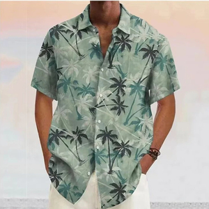 เสื้อเชิ้ตชายหาดของผู้ชายเสื้อเชิ้ตฮาวายขนาดใหญ่พิเศษสำหรับวันหยุดพักผ่อน - Product Image 3