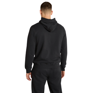 Sweat à capuche noir à imprimé graphique pour homme, sweat-shirt à capuche décontracté minimaliste, imprimé, chaud, en polaire, manches longues, streetwear, vêtements d'hiver - Product Image 4