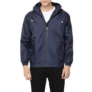 Veste coupe-vent légère et imperméable pour hommes pour l'hiver, respirant, col montant, fermeture à glissière pour randonnée, course à pied, service OEM - Product Image 1