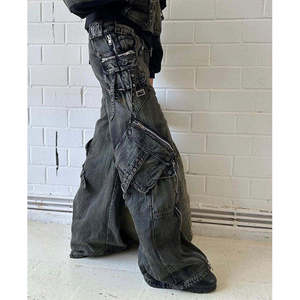 Jeans skinny stretch taille haute pour hommes, taille haute, brodés, coupe normale, style européen pour garçon - Product Image 6