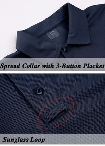 2024 Polos informales ajustados para hombre, polos de Golf de poliéster transpirable de manga corta ajustados para hombre - Product Image 4