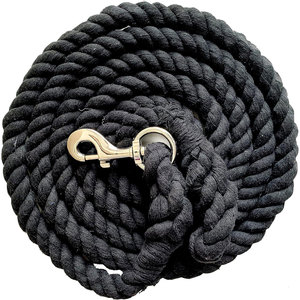 Corde de plomb en coton solide pour chevaux, 10 pieds de long x 5/8 pouces (16mm) d'épaisseur, corde faite à la main robuste avec noir remplaçable - Product Image 3