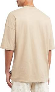 Camiseta de gran tamaño Boxy-Fit para hombre de calidad superior Camiseta en blanco de tela de punto de algodón pesado - Product Image 5