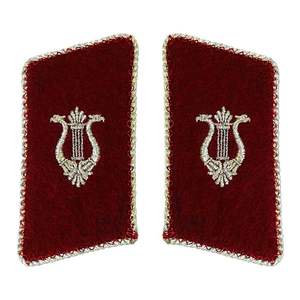 Article Offre Spéciale Paire d'onglets de col brodés pour uniformes Insignes authentiques Accessoires d'uniforme de service Ronpex de qualité supérieure - Product Image 1