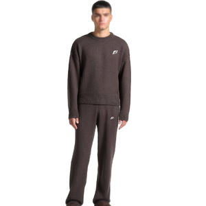 Conjuntos de Suéter y Pantalones Deportivos de Punto Personalizados para Hombre, Corte Regular, Venta al por Mayor, Ropa Deportiva de Invierno, Fabricante OEM de Marca Privada B2B, EE. UU. - Product Image 1