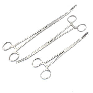 Fórceps de trinquete Grado quirúrgico Acero inoxidable Manual Mango antideslizante Agarre Instrumento Médico Quirúrgico de alta calidad - Product Image 1