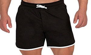 Pantalones Cortos Casuales para Hombre, Cintura Elástica Media, Diseño con Ribete, Secado Rápido, Transpirables, con Bolsillos, para Gimnasio, Entrenamiento y Running, Fabricante OEM - Product Image 3