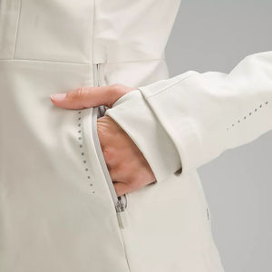 Chaquetas con capucha impermeables con cremallera para mujer 2026, ropa de gimnasio bordada de algodón 100% para correr al aire libre, Invierno - Product Image 5