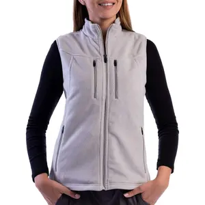 Chaleco de lana personalizado de alta calidad para mujer, chaleco de lana cálido resistente a las arrugas para viajes, senderismo, Camping, correr