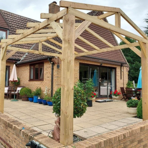 กรอบศาลาสวนไม้หนัก (KD) - Product Image 4