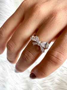 Anillo Minimalista de Plata de Ley 925 con Corte Radiante, Chapado en Platino, Cultivado en Laboratorio, Joyería de Boda Sostenible, Regalo para el Día de San Valentín - Product Image 6