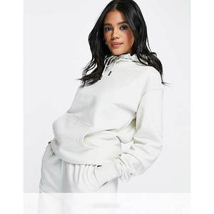 <b>White</b> Cotton Fleece <b>Women</b> <b>Hoodie</b> Casua Loose Tops Pullover Female Winter <b>Hoodies</b> Custom Your Own Design - Product Image 1