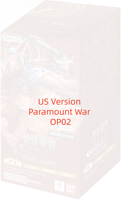 Paramount War OP-02 Pack de rappel individuel, Jeu de cartes à collectionner d'anime, Version anglaise, Cartes de collection pour cadeau et collection