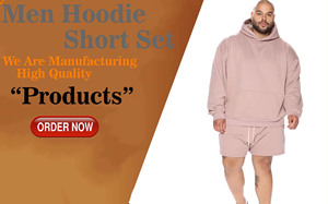 Venta al por mayor personalizado pulóver sudaderas con capucha pantalones cortos y Sudadera con capucha Jogger Set Unisex alta calidad francés Terry 100% algodón hombres Sudadera con capucha conjunto corto - Product Image 6