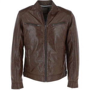 Fashion Men <b>Leather</b> <b>Jacket</b> Zipper Style <b>Real</b> <b>Leather</b> <b>Jacket</b> for New Fashion Men Men Best Quality <b>Leather</b> <b>Jacket</b> Quality - Product Image 1