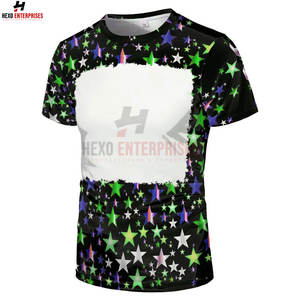 Hot Selling 100% Polyester Casual T-Shirts Sublimation Printed Short Sleeve <b>Canvas</b> for Adults - Product Image 5
