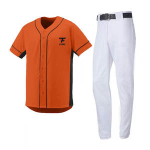 Camiseta de béisbol de poliéster 100% de alta calidad para hombre, conjunto de uniforme personalizable, servicio OEM, impresión por sublimación, Softball - Product Image 2