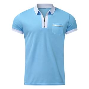 Polo de manga corta para hombre, Polo de color contrastante, ropa nueva, ropa de calle de verano, camisas informales a la moda para hombre - Product Image 1