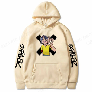 2024 Rock Gorillaz Hoodie Music Album Sweatshirt Oversized Hoodies Hip Hop <b>Hoody</b> Unisex Coats <b>Fleece</b> Warm Pullovers Sudader - Product Image 2