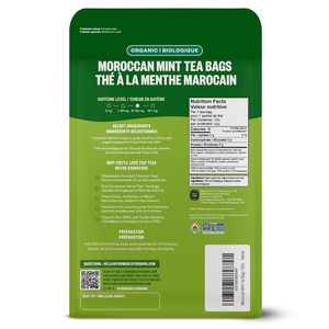 Té Verde Orgánico de Menta Marroquí FGO, 100 Unidades, Bolsitas de Té Ecológicas, Bolsa Reutilizable - Product Image 3