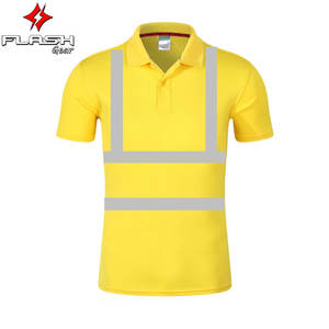 Oem Color superventas Hi vis Polo rayas reflectantes seguridad Polo camisetas seguridad Polo manga larga - Product Image 5