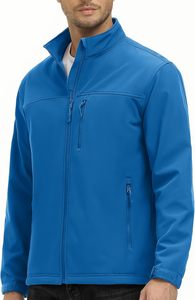 OEM Men's Custom Hot Selling <b>Winter</b> <b>Waterproof</b> Breathable Windproof Stand Collar Front Logo Softshell <b>Jacket</b> Made in Pakistan - Product Image 5