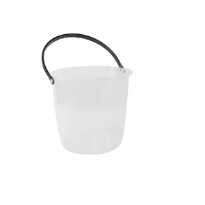 12L Durable PE <b>Plastic</b> Round Mop <b>Bucket</b> with Comfort Handle for Home & Office Cleaning - Product Image 4
