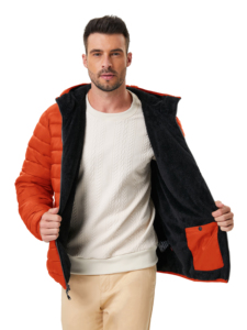 Men's New Style Light <b>Weight</b> Zipper Closure Bubble Jacket High Street Style with <b>Stand</b> Collar for Winter - Product Image 5