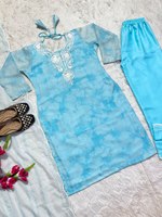 Salwar Kameez pakistanais de haute qualité pour Diwali Soft Organza avec broderie en modal et viscose