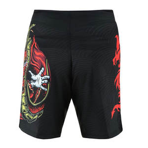Pantalones cortos MMA de marca personalizada de alta calidad para hombre, transpirables sublimados, 100% algodón, ropa deportiva elástica informal, ropa de artes marciales - Product Image 3