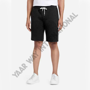 2022 pantalones cortos deportivos con logotipo personalizado para hombres sólidos ecológicos al por mayor verano sublimación en blanco Color personalizable teñido liso - Product Image 1