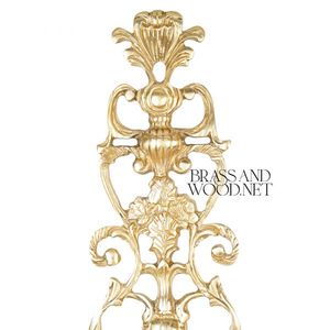 Applique murale en laiton antique conception à trois bras abat-jour en tissu blanc éclairage vintage fait main de luxe décoration de la maison classique - Product Image 3